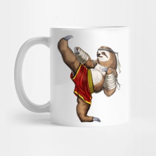 Sloth Muay Thai Fighter Mug